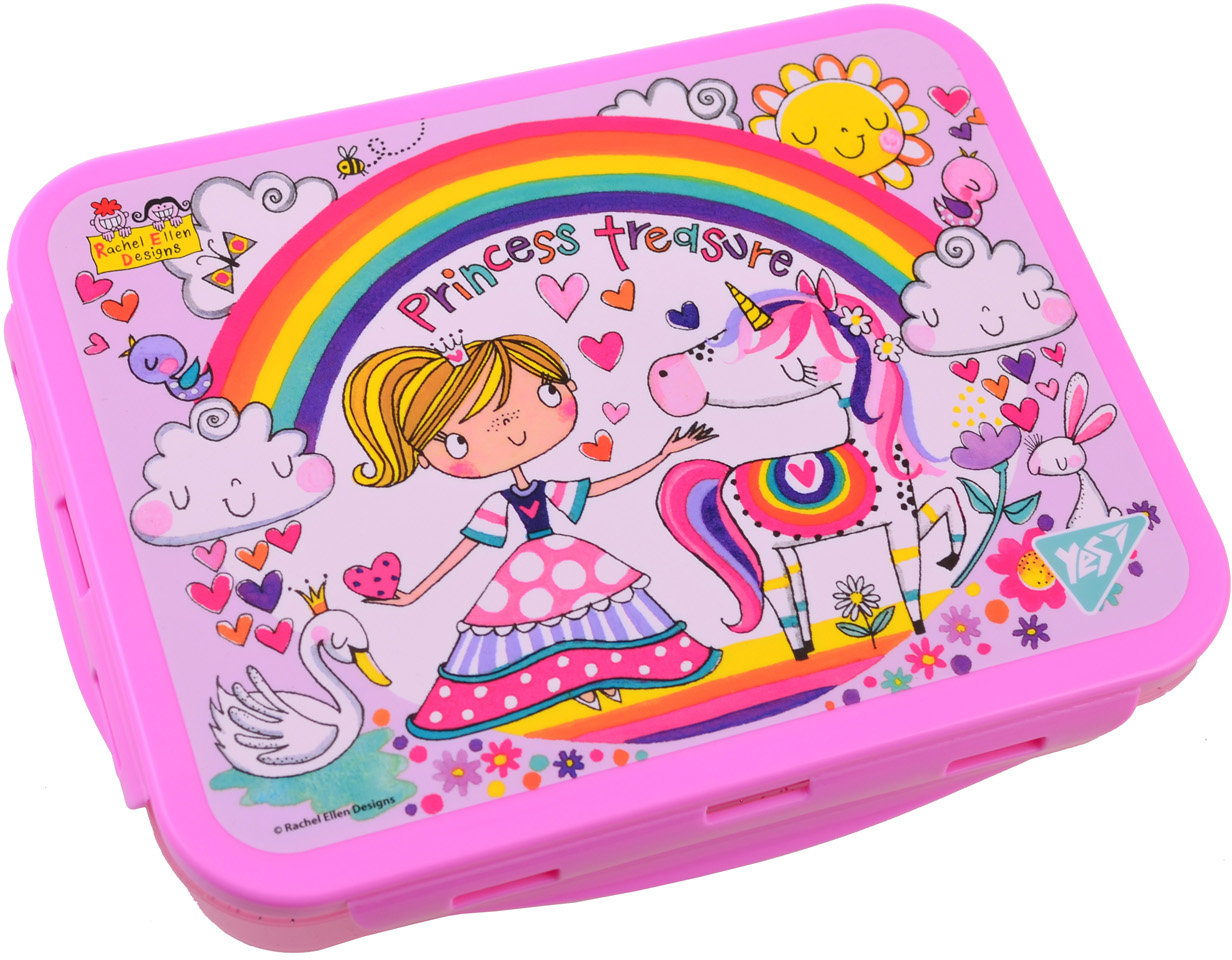 

Контейнер для еды Yes Rachel Unicorn, 1000 мл, с ложкой и вилкой