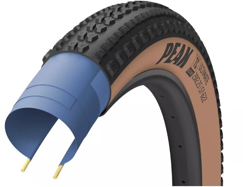 

Покришка 700x40 (40-622) GoodYear Peak Ultimate Tubeless Complete, Blk/Tan (TIR-99-34)