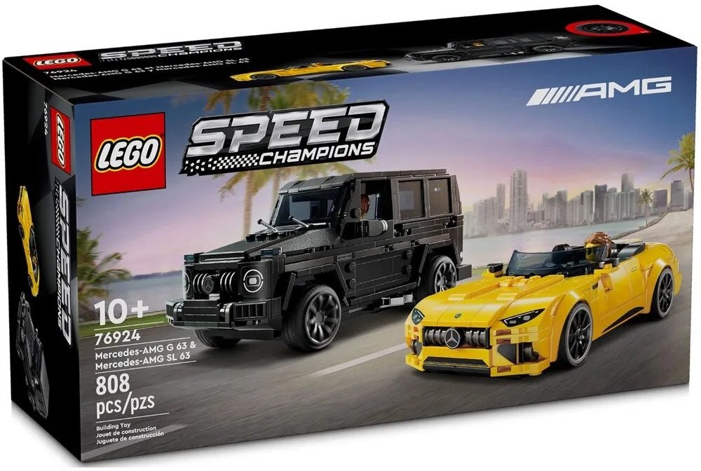 

Конструктор Lego Speed ​​Champions Mercedes-AMG G 63 и Mercedes-AMG Sl 63 808 деталей (76924)