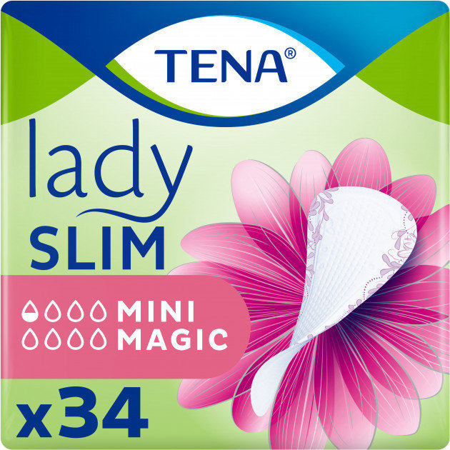 

Tena Lady Slim Mini Magic Урологические прокладки для женщин 34 шт.