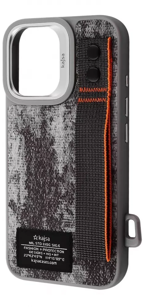 

Kajsa Outdoor Collection Tie Dye with Magnetic Ring Gray for iPhone 16