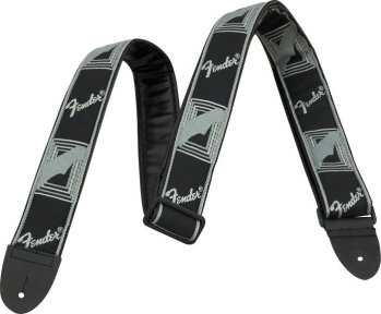 

Ремінь гітарний Fender 2 Monogrammed Black Light Grey Medium Blue Strap