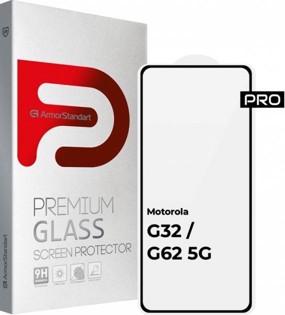 

ArmorStandart Tempered Glass Pro Black for Motorola G32 / G62 5G (ARM60623)