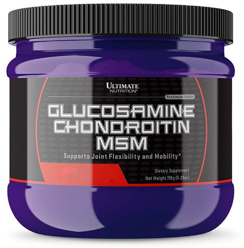 

Ultimate Glucosamine Chondroitin Msm Глюкозамін Хондроїтин МСМ зі смаком фруктовий пунш 158 g