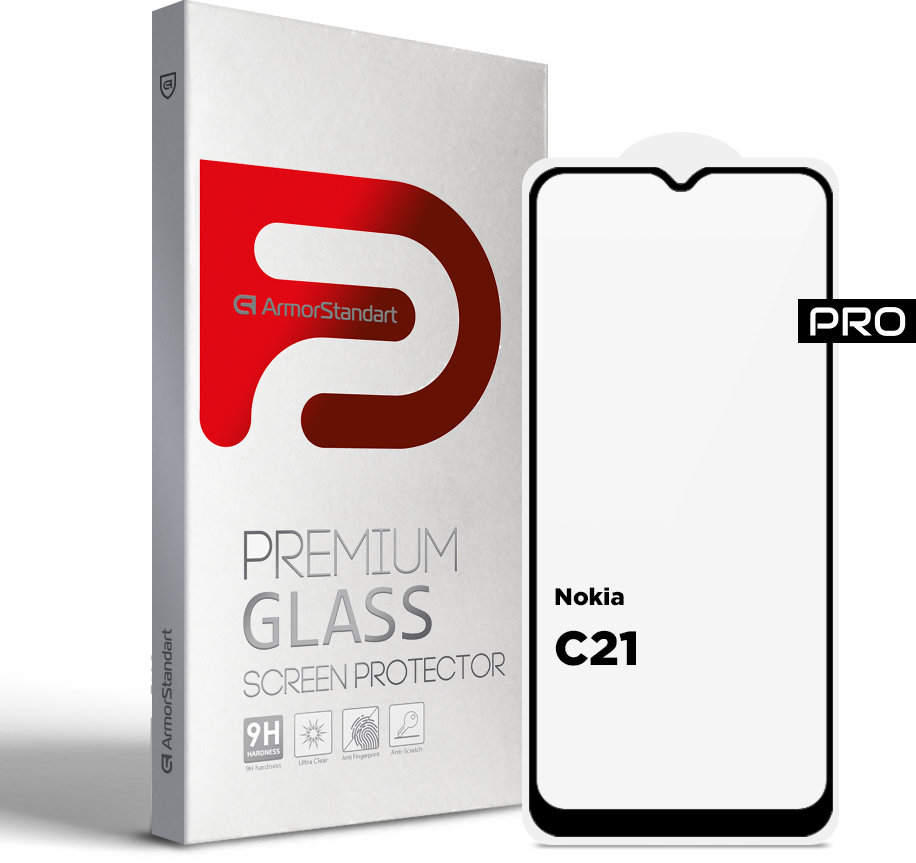 

ArmorStandart Tempered Glass Pro Black для Nokia C21 (ARM70431)