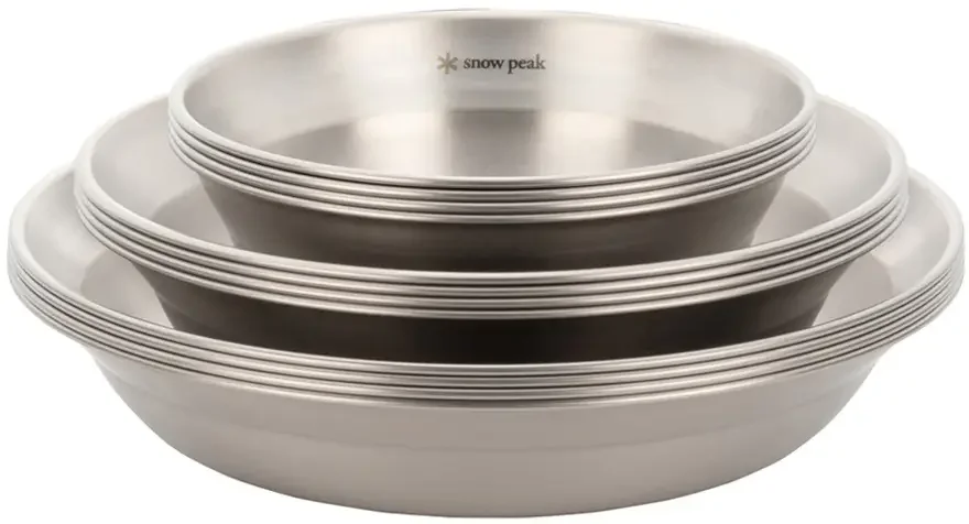 

Набір посуду Snow Peak TW-021FK Renewed Tableware Set L Family Stainless steel (1200.05.98)