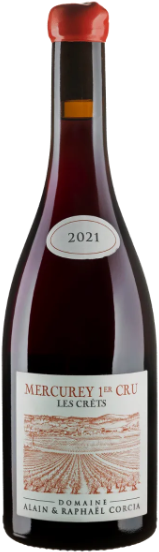 Акція на Вино Domaine Alain et Raphael Corcia Mercurey 1er Cru Les Cret 2021 красное сухое 0.75 л (BWT0109) від Stylus
