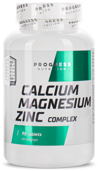 

Progress Nutrition Calcium Magnesium Zinc Кальций, Магний, Цинк 90 таблеток