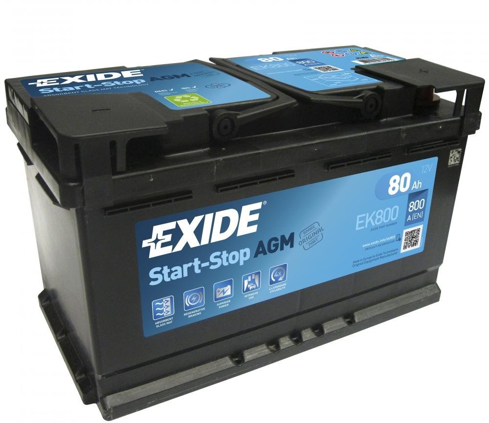 Акція на Автомобильный аккумулятор Exide 6СТ-80 АзЕ START-STOP Agm EK800 від Stylus