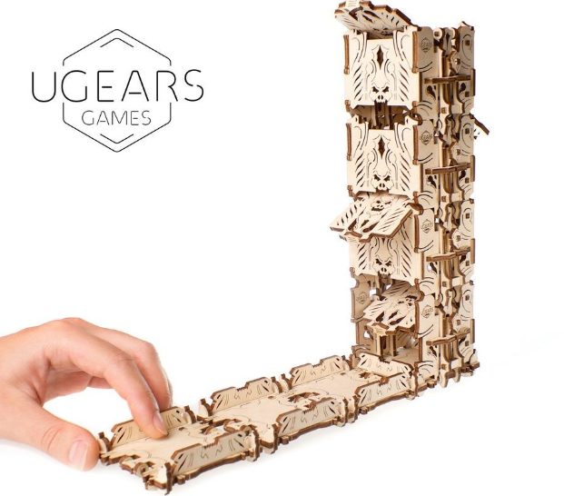 

Механический 3D пазл Ugears "Модульний Дайс Тауэр для настольных игр" (70069)