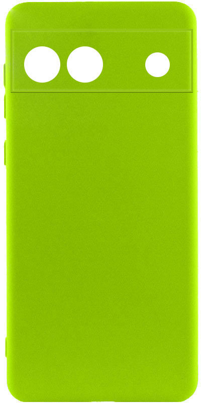 

Lakshmi Case Silicone Cover Full Camera Neon Green для Google Pixel 6a