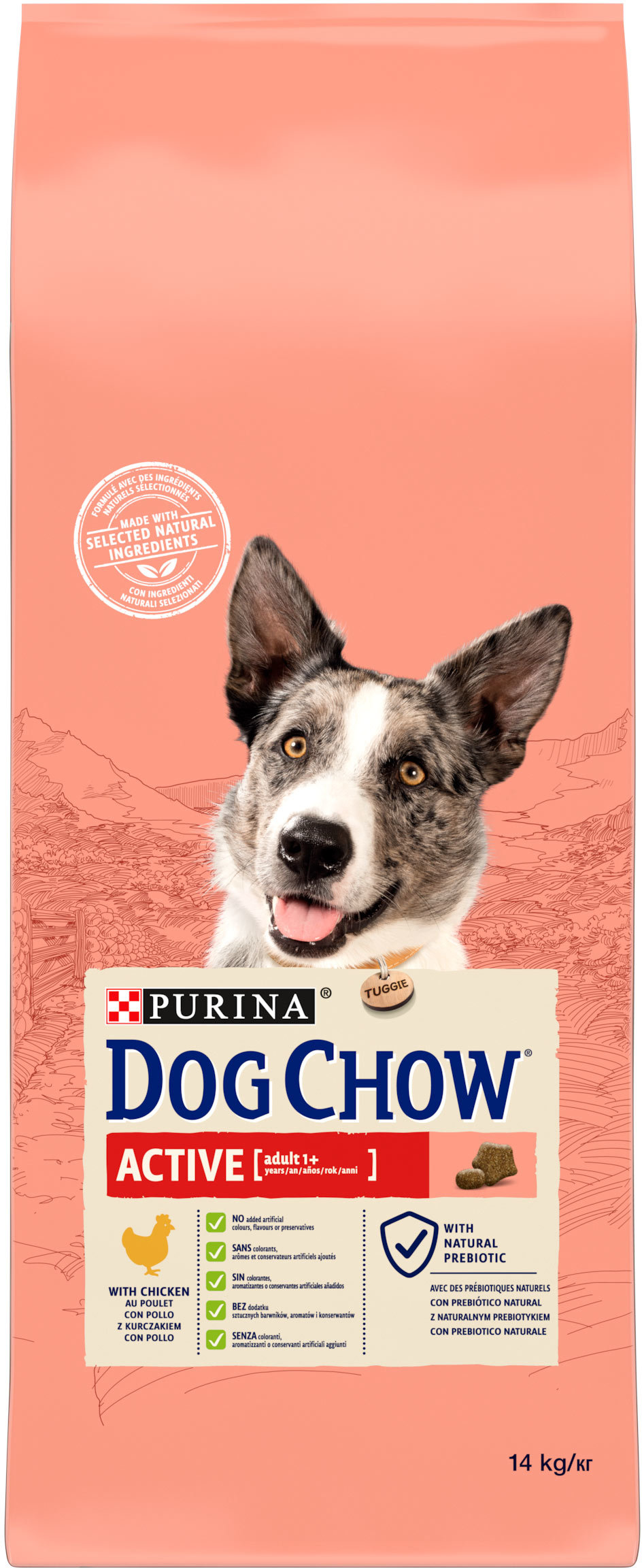 Акція на Сухой корм Purina Dog Chow Active для активных и рабочих собак со вкусом курицы 14 кг (7613034487933) від Stylus