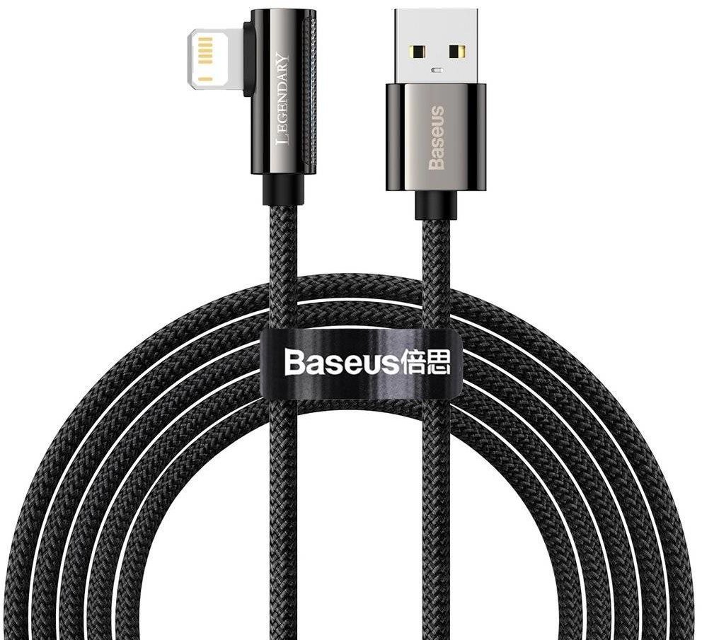 

Baseus Usb Cable to Lightning Legend Elbow 2.4A 2m Black (CALCS-A01)