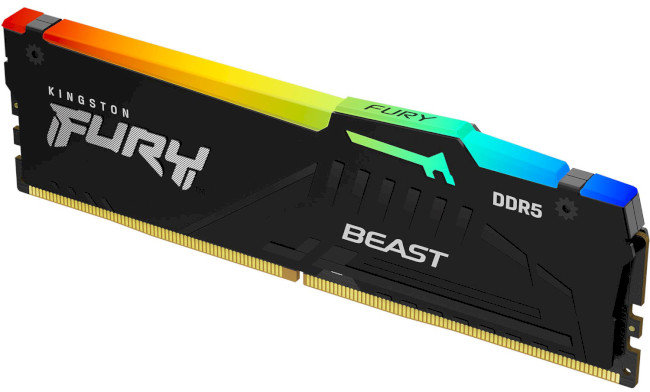 Акція на Kingston Fury 32 Gb DDR5 6400 MHz Beast Rgb (KF564C32BBA-32) від Stylus