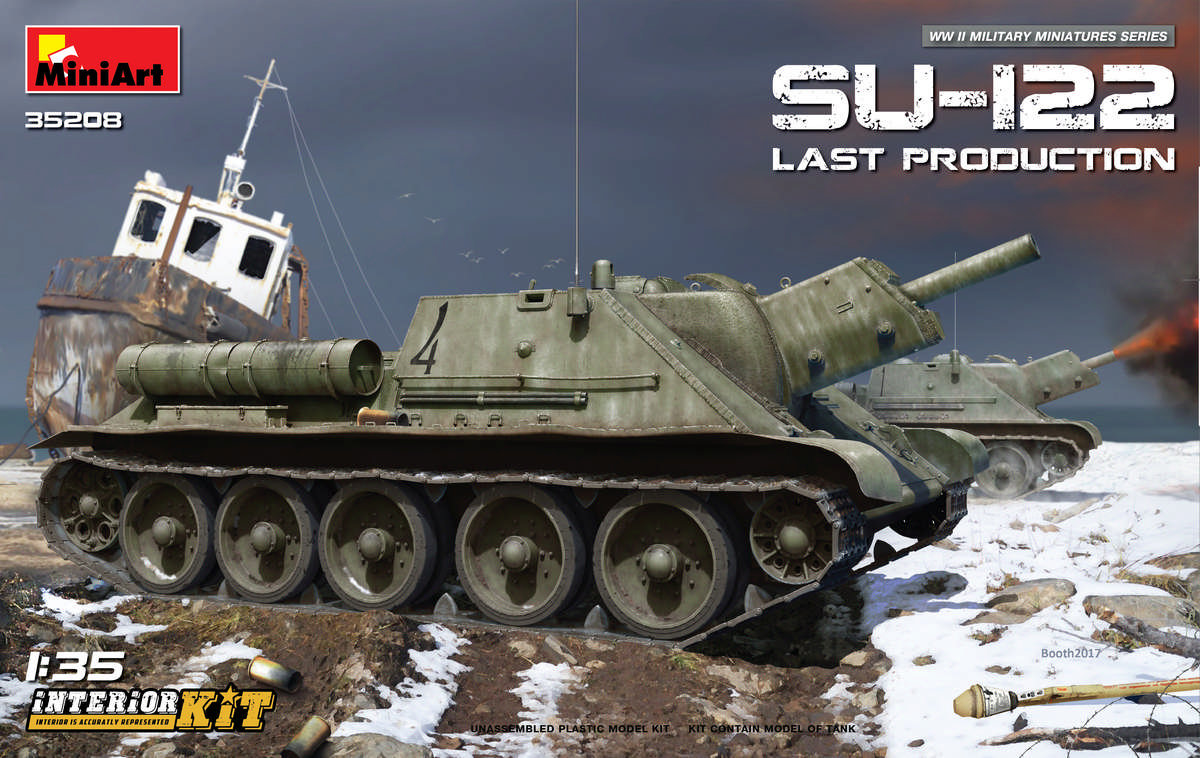 

Сборная модель MiniArt САУ СУ-122 последних выпусков с полным интерьером (MA35208)