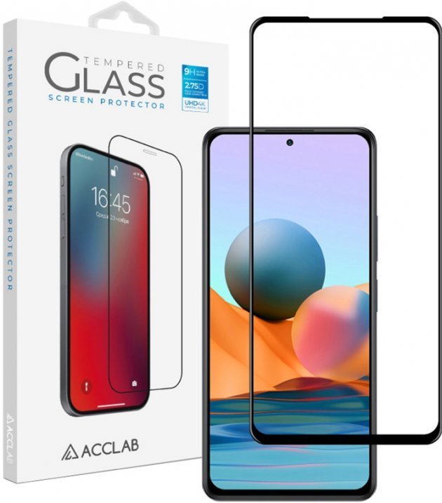 

Acclab Tempered Glass Full Glue Black for Xiaomi Redmi Note 10 Pro / Note 10 Pro Max