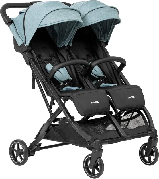 

Коляска детская прогулочная FreeON Active Twin Черно-зеленая (49720)