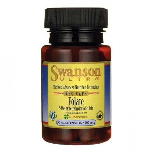 

Swanson Ultra Folate 400 mcg Фолат 30 веганских капсул