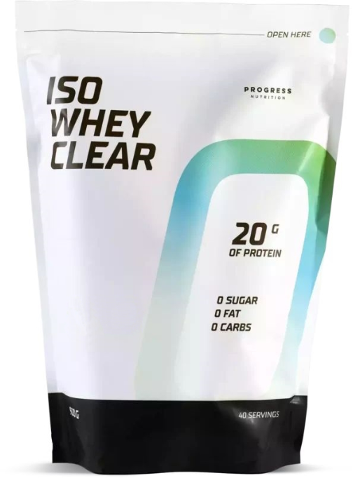 

Progress Nutrition Iso Whey Clear from 86% protein 920 g / 40 servings / Red Fruit Jelly & Kiwi