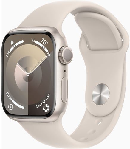 

Apple Watch Series 9 41mm Gps Starlight Aluminum Case with Starlight Sport Band - S/M (MR8T3) Approved Вітринний зразок