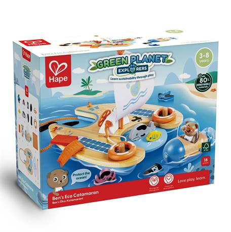 

Игровой набор Hape Спасательный катамаран (E3427)