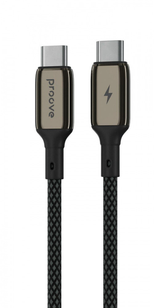 Акція на Proove Cable USB-C to USB-C Dense Metal 60w 1m Black (CCDM60002201) від Stylus
