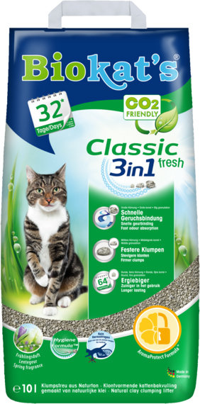 Акція на Наполнитель для кошачьего туалета Biokat's Classic Fresh 3в1 комкующийся 10 л (4002064613314) від Stylus