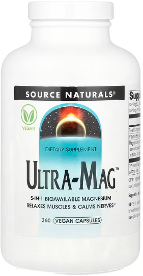 Акція на Source Naturals Ultra-Mag Магний 360 веганских капсул від Stylus