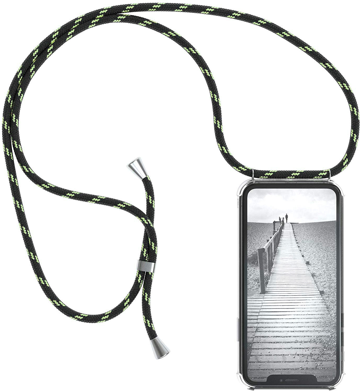 

BeCover Silicone Case with Strap Black/Green (704331) for Huawei P Smart Z