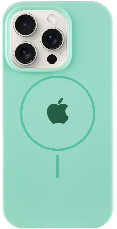 

Mobile Case Silicone Full Protective with MagSafe Spearmint for iPhone 15 Pro