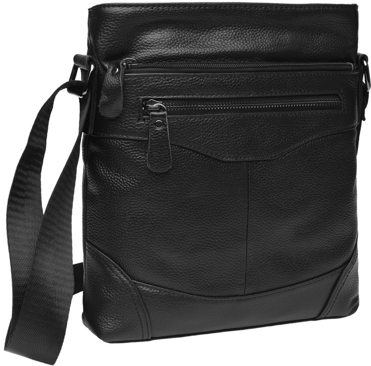 

Чоловіча сумка планшет Borsa Leather чорна (K17801-black)