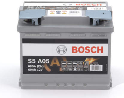 Акція на Автомобильный аккумулятор Agm (Start-Stop) Bosch 6СТ-60 Agm (S5A05) від Stylus