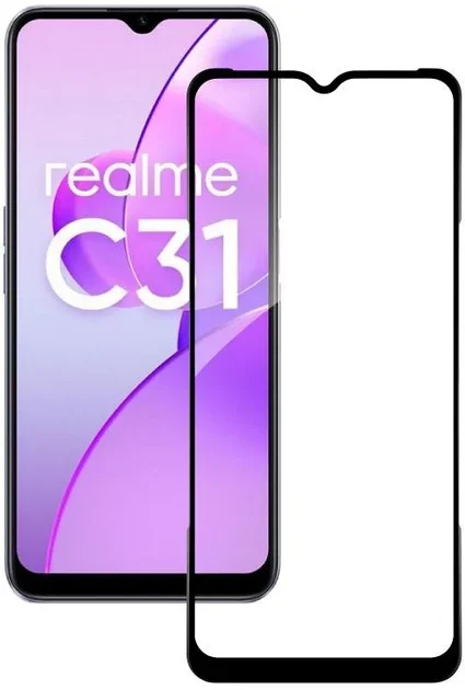 

Acclab Tempered Glass Full Glue Black для Realme C31