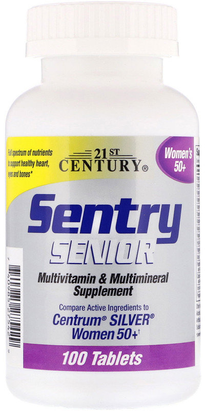 

21st Century Sentry Senior Women's 50+, 100 Tablets