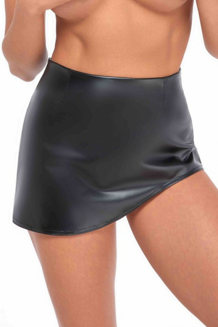 

Спідниця Noir Handmade F305 Legacy wetlook mini skirt Вlack, L