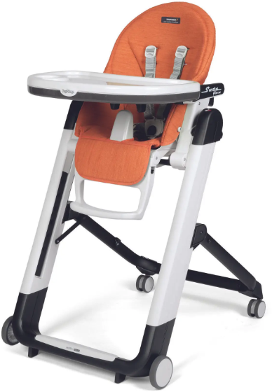 Акція на Стульчик для кормления Peg-Perego Siesta Follow Me Wonder Orange пятностойкий оранжевый (IH03000000WD48) від Stylus