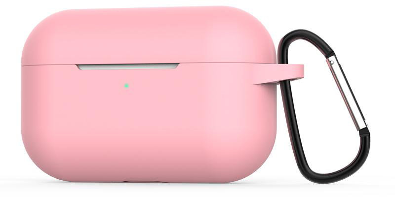 Акція на Чехол для наушников Tpu Case with Belt Pink for Apple AirPods Pro від Stylus
