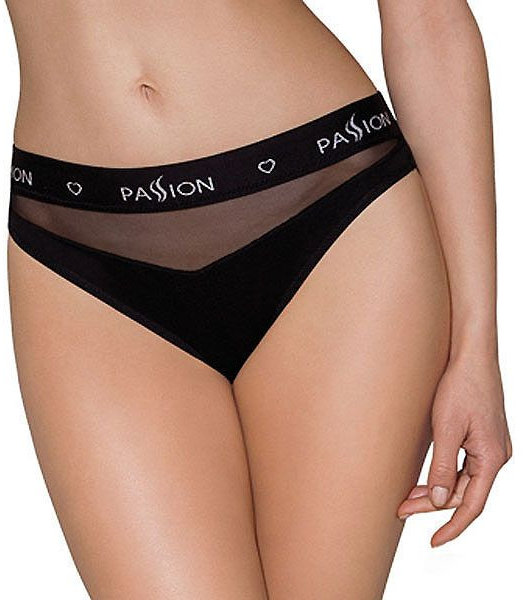 

Трусики с прозрачной вставкой Passion PS006 Panties black, size M