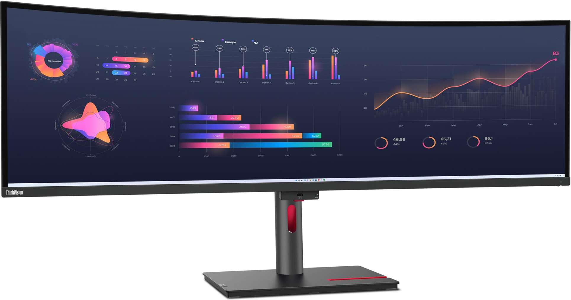 Акція на Lenovo ThinkVision P49w-30 (63DBZAT1EU/63DBRAT1UA) від Stylus