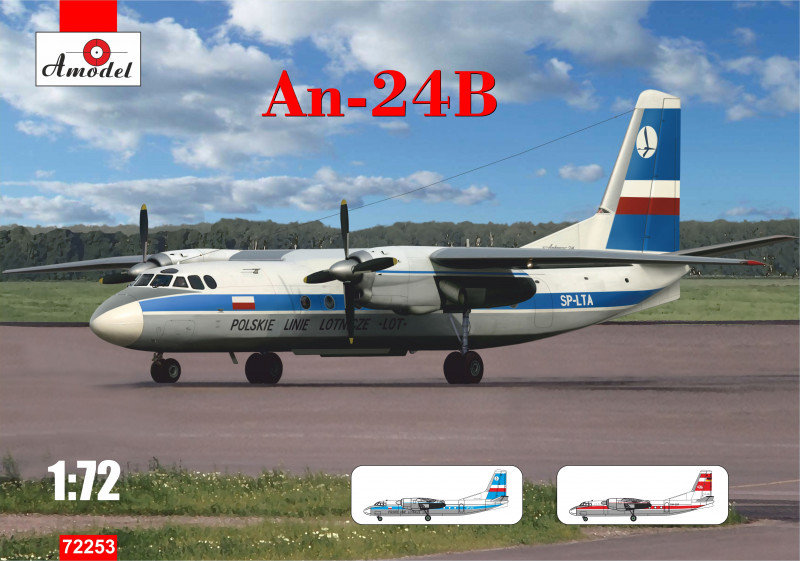 

Пасажирський Amodel літак Антонов Ан-24Б (Польща, НДР) AMO72253