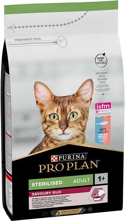 

Сухой корм Pro Plan Sterilised Senses для стерилизованных кошек с форелью и треской 1.5кг (7613036732413)