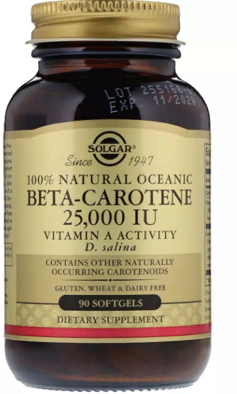 

Solgar Natural Oceanic Beta-Carotene 25 000 UI, 90 Softgels (SOL02031)