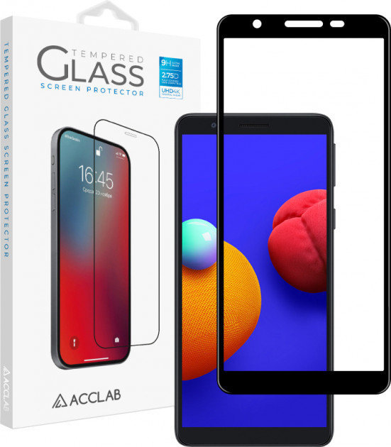 

Acclab Tempered Glass Full Glue Black for Samsung A015 Galaxy A01