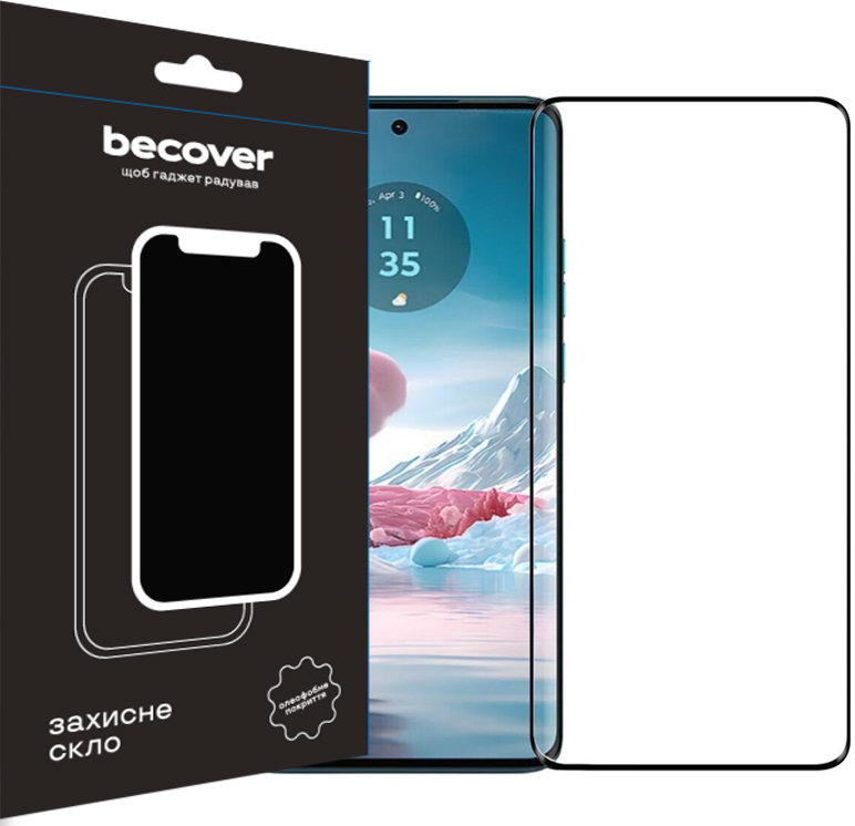 

BeCover Tempered Glass Black for Motorola Moto Edge 40 (711487)