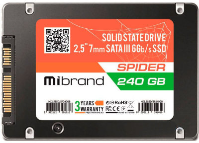 

Mibrand Spider 240 Gb (MI2.5SSD/SP240GB)