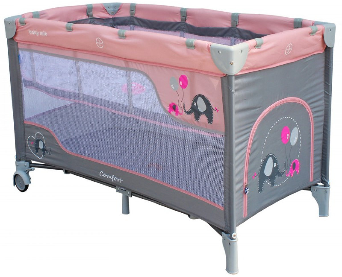 Акція на Манеж - кровать Baby Mix HR-8052 Слонёнок розовый 36409, pink від Stylus