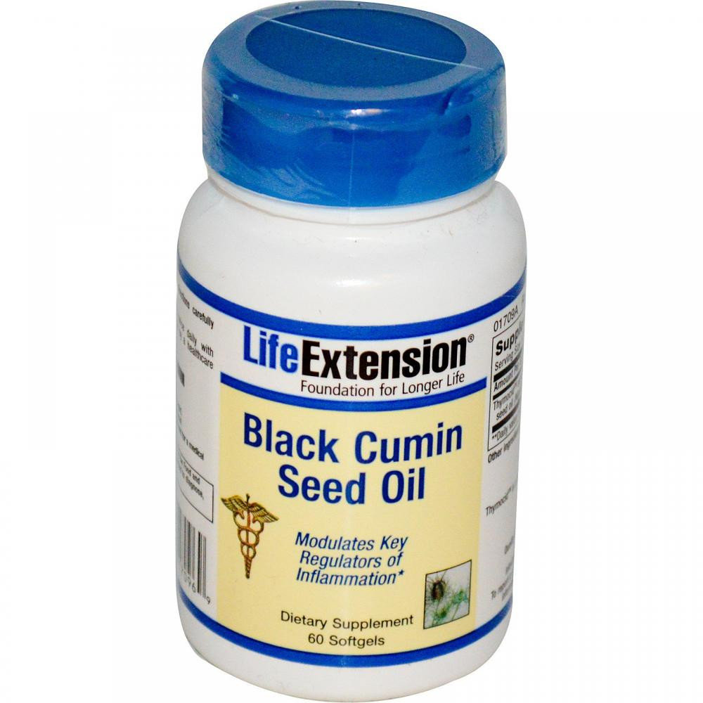 Акція на Life Extension Black Cumin Seed Oil 60 Softgels Масло черного тмина від Stylus