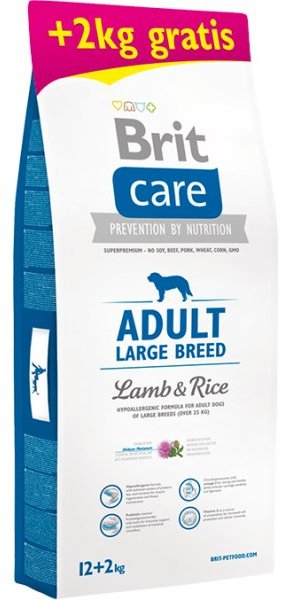 

Сухий корм для собак Brit Care Adult Large Breed Lamb & Rice великих порід вагою від 25 кг 14 кг (8595602533596)