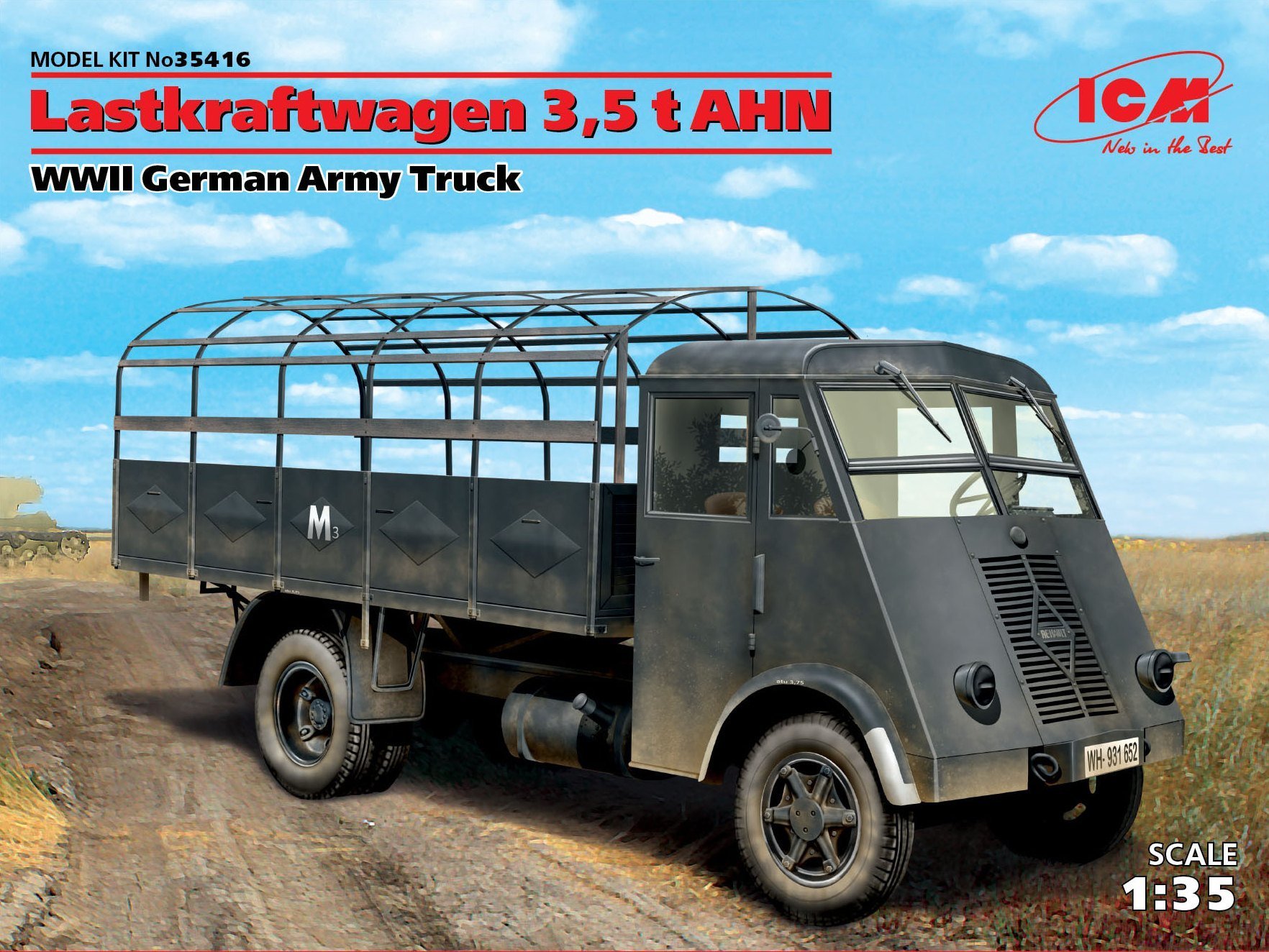 

Грузовой автомобиль германской армии Ii Mb Lastkraftwagen 3,5 t Ahn Lastkraftwagen 3,5 t AHN, Wwii German Army Truck(ICM35416)