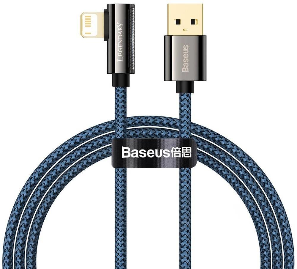 

Baseus Usb Cable to Lightning Legend Elbow 2.4A 1m Blue (CACS000003)